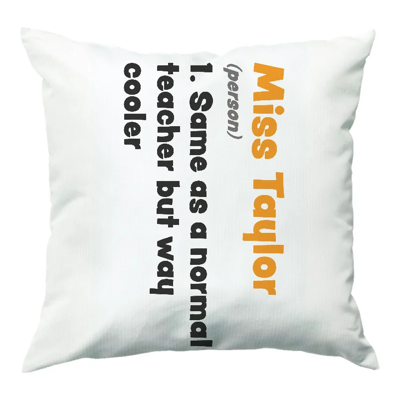 Blowout Sale Way Cooler - Personalised Teachers Gift Cushion