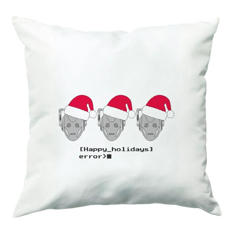 Daily Deals Happy Holidays Error - Doctor Who Cushion