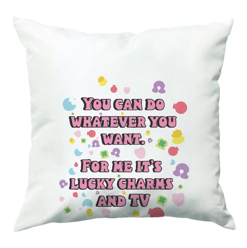 Super Bargain Lucky Charms And Tv- Community Cushion