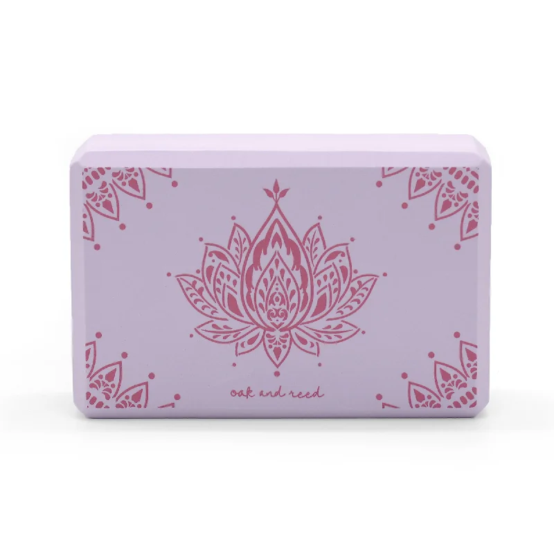Shop and Save Lotus Printed Yoga Block