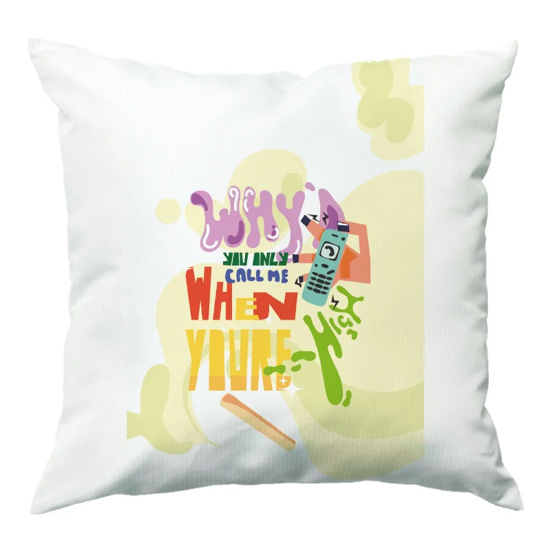 Quick Sale Why'd you only call me when you're high - Arctic Monkeys Cushion