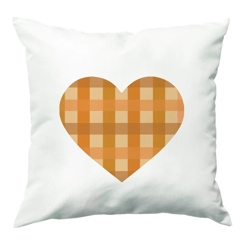 Get It Before It’s Gone Orange Plaid Pattern- Autumn Cushion