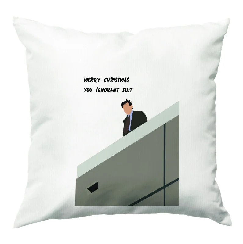 Super Bargain Merry Christmas You Ignorant Slut Cushion