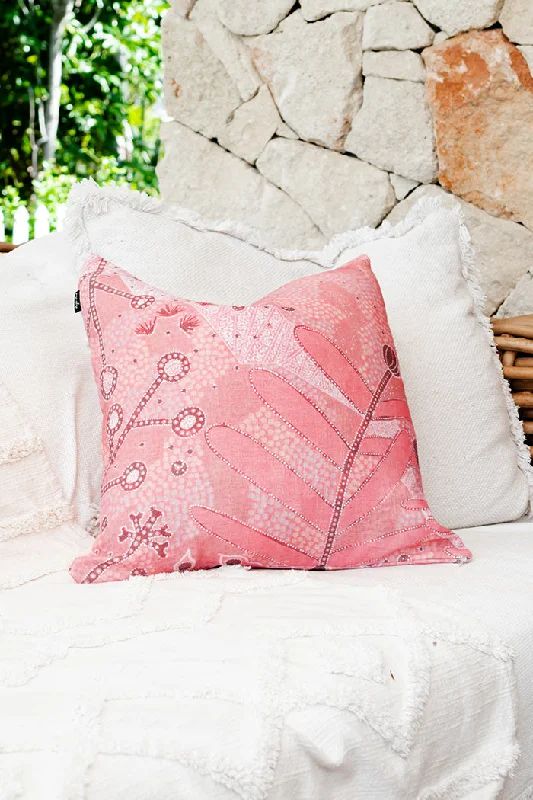 Final Sale Bunha-Bunhanga (An Abundance Of Food) Linen Cushion Cover (45cm x 45cm)
