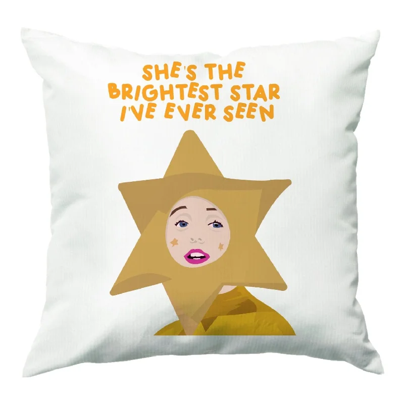 Great Bargains She's The Brightest Star I've Ever Seen - Christmas Cushion