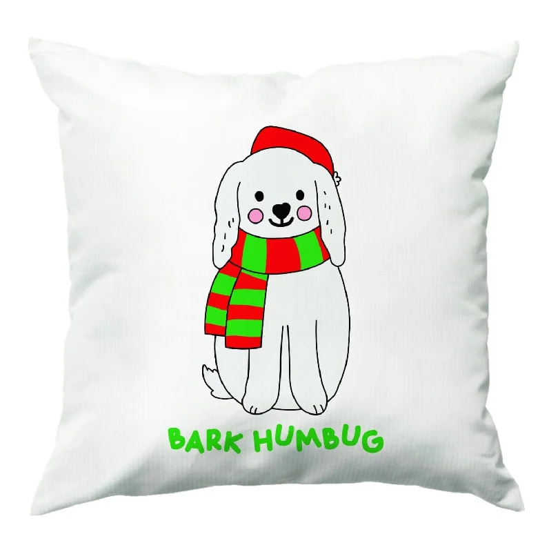 Big Discounts Bark Humbug - Christmas Puns Cushion