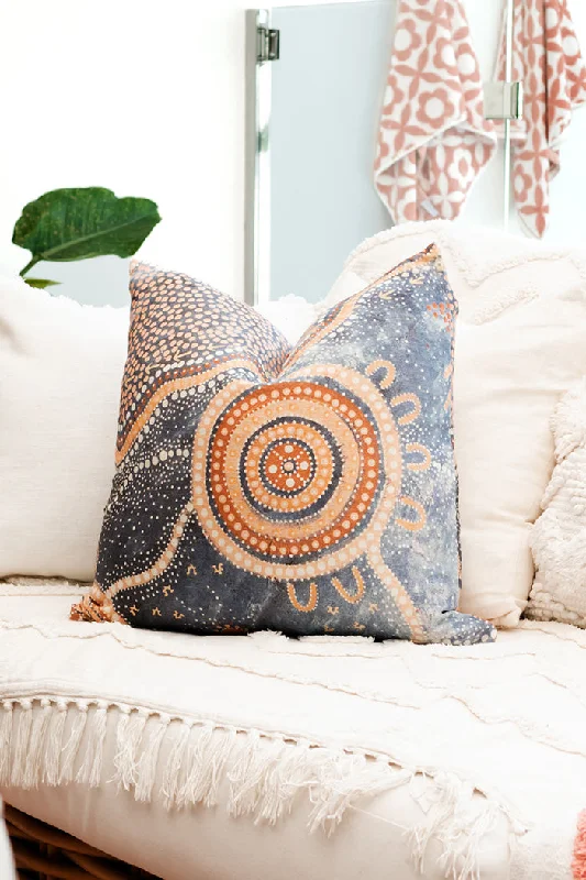 Special Price Yilawura (Night) Linen Cushion Cover (45cm x 45cm)