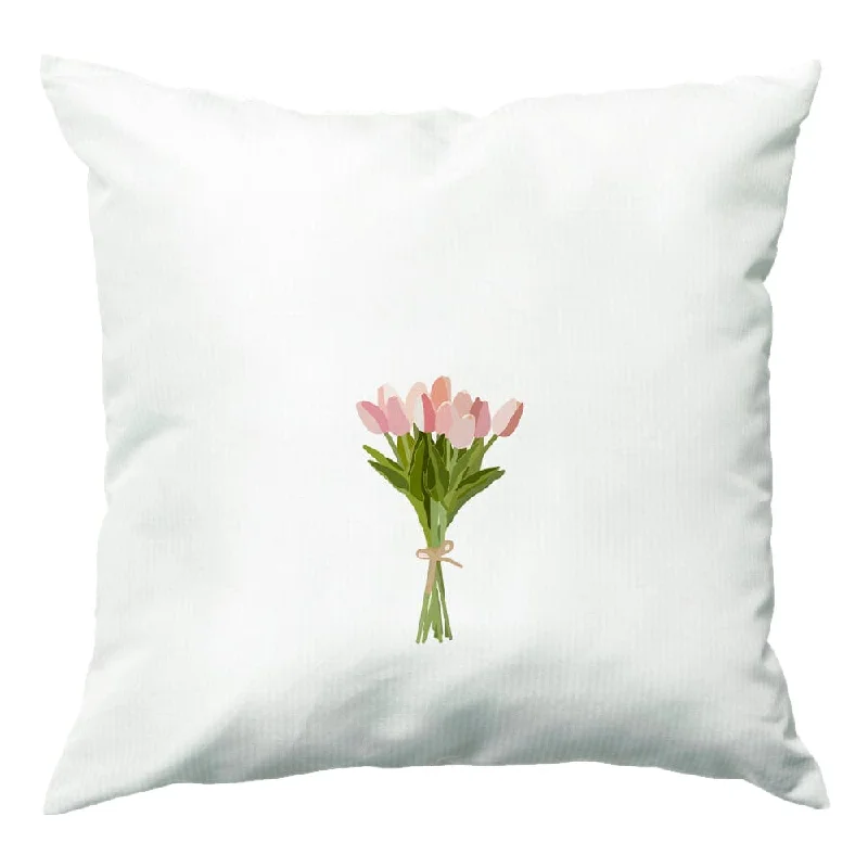 Year-End Sale Spring Tulips Cushion