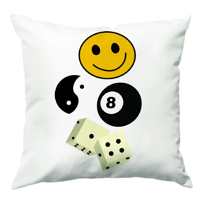 Value Deals 8 Ball Pattern - Skate Aesthetic  Cushion