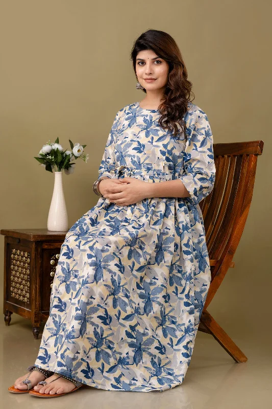 Savings Alert Multi Printed Maternity Dress For Women