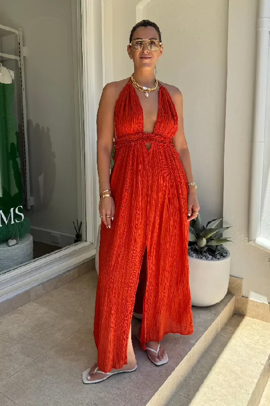 Take Advantage Lefkothea Dress Grapefruit