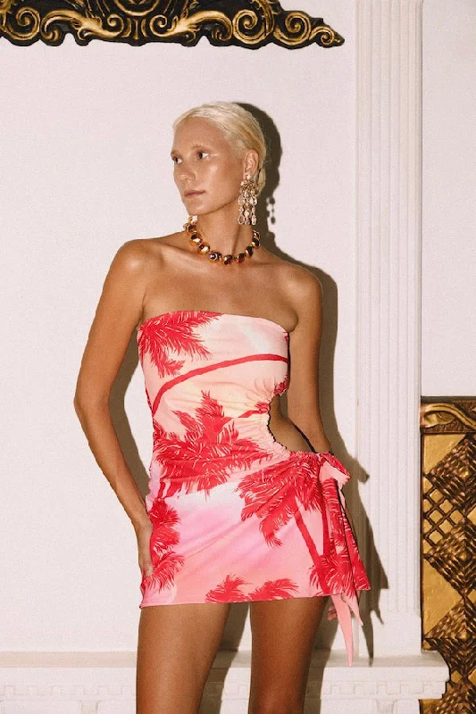 Customer Appreciation Sale Ace Cut-Out Mini Dress Palm