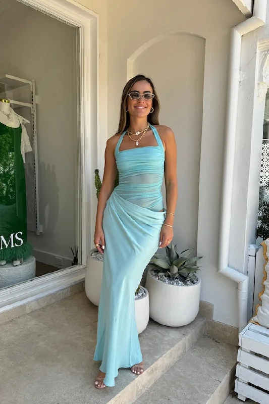 Mega Sale Gina Halter Dress Aquamarine