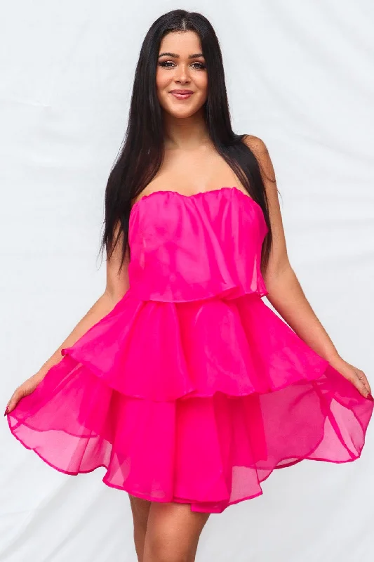 Huge Discounts Zimmi Mini Dress - Hot Pink