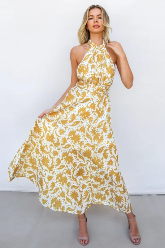 Weekend Deal Rivka Midi Dress - Yellow