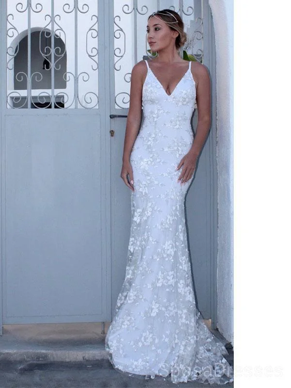 Exclusive Offers Sexy Backless Off White Mermaid Evening Prom Dresses, Cheap Custom Sweet 16 Dresses, 18495