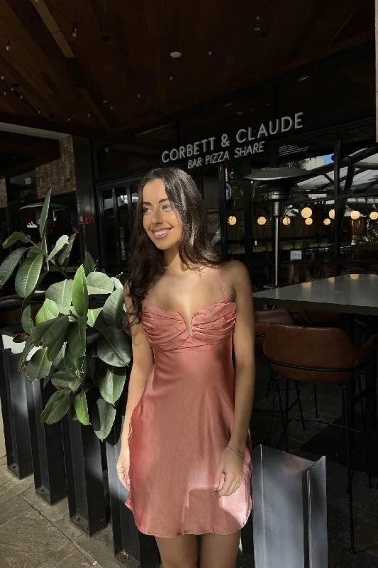 Shop and Save Kathy Mini Dress - Rose