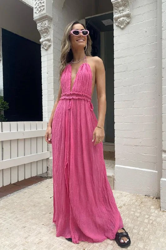 Amazing Deals Lefkothea Dress Pink