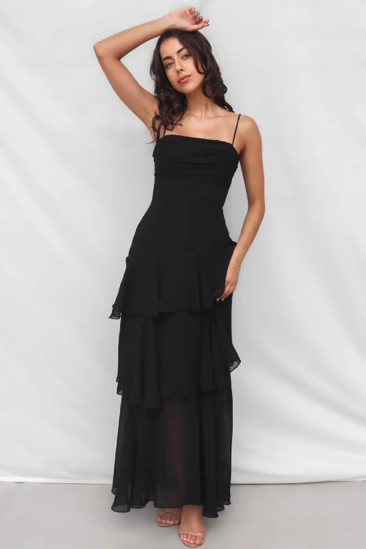 Hot Deal Tommi Maxi Dress - Black