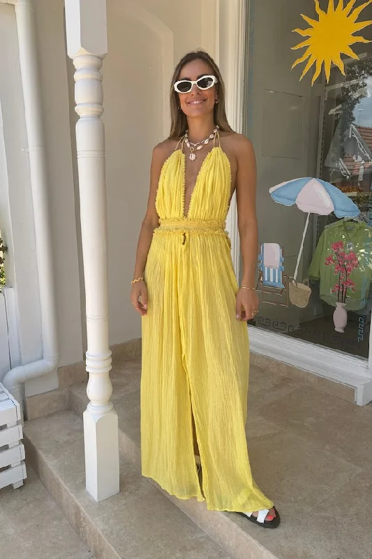 Deal of the Day Lefkothea Dress Lemon