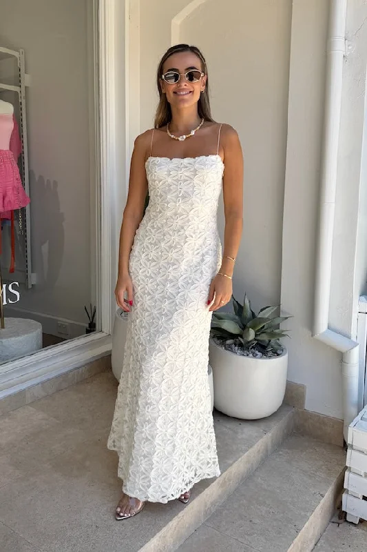 Limited Time Discount Bloom Maxi Dress Ivory
