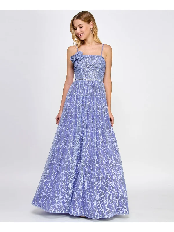 Price Drop CITY STUDIO Womens Purple Zippered Adjustable Embellished Waist Glitter Mesh L Sleeveless Square Neck Full-Length Prom Fit + Flare Dress Price Drop CITY STUDIO Womens Purple Zippered Adjustable Embellished Waist Glitter Mesh L Sleeveless Square Neck Full-Length Prom Fit + Flare Dress