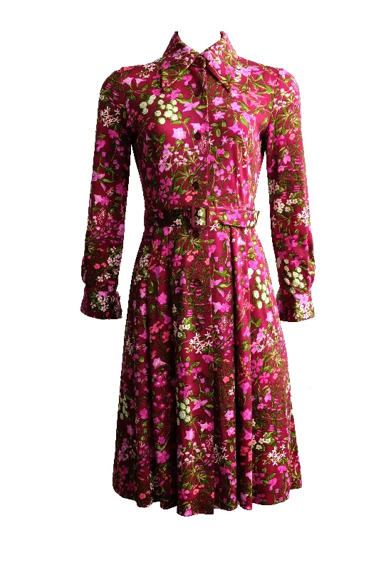 Exclusive Preview Ken Scott 1970s Vintage Floral Dress, UK6-8
