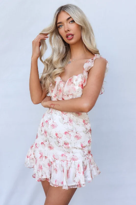 Super Savings Ofrea Mini Dress - Pink