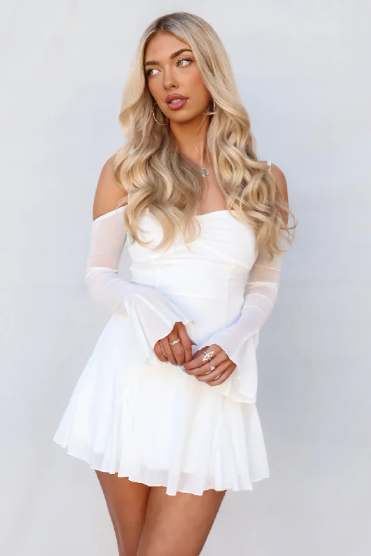 Price Drop Alert Pookie Mini Dress - White