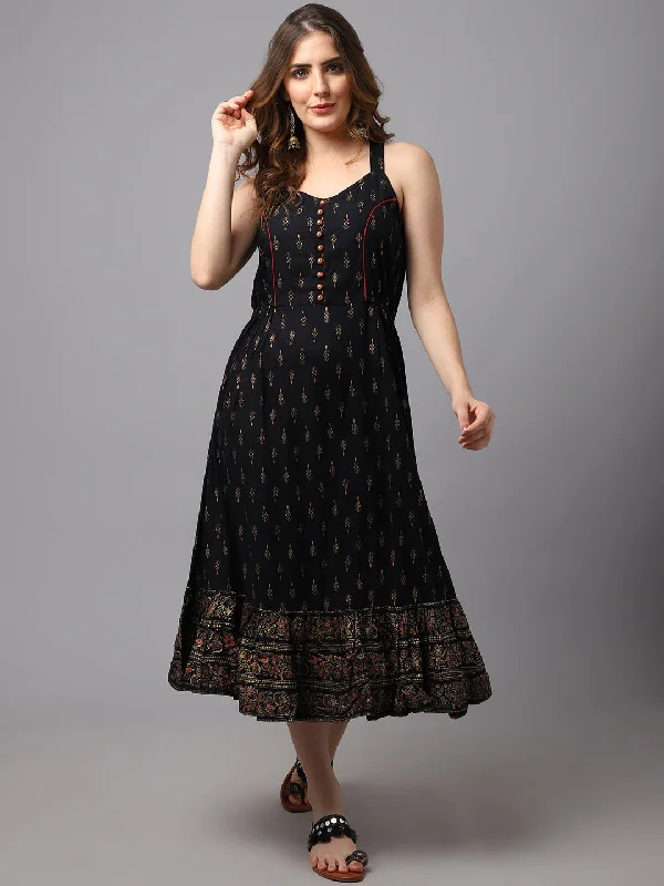Final Markdown Women Block Printed Stylish Dress.