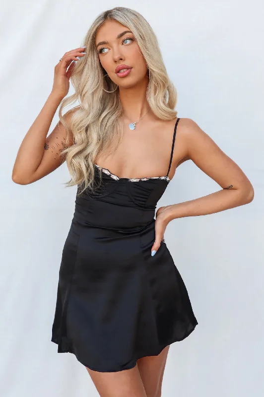 Act Now Wiatt Mini Dress - Black