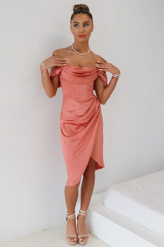 Markdowns Anastasia Midi Dress - Rose Pink