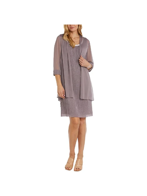 Customer Appreciation Sale R&M RICHARDS Womens Pink Embellished Lined Open Front 3/4 Sleeve Jacket Sleeveless Scoop Neck Knee Length Cocktail Shift Dress Customer Appreciation Sale R&M RICHARDS Womens Pink Embellished Lined Open Front 3/4 Sleeve Jacket Sleeveless Scoop Neck Knee Length Cocktail Shift Dress