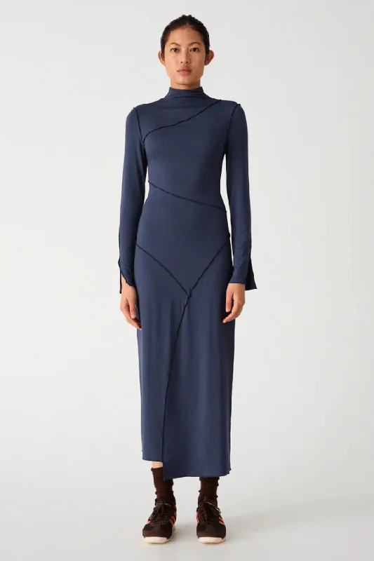Incredible Offers Ishmael Midi Dress Ink Blue