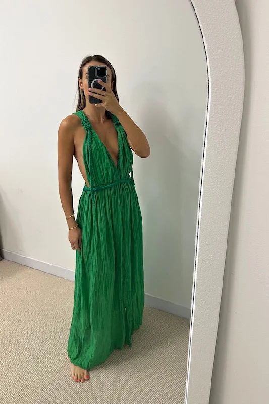 Exclusive Deal Renee Dress Emerald