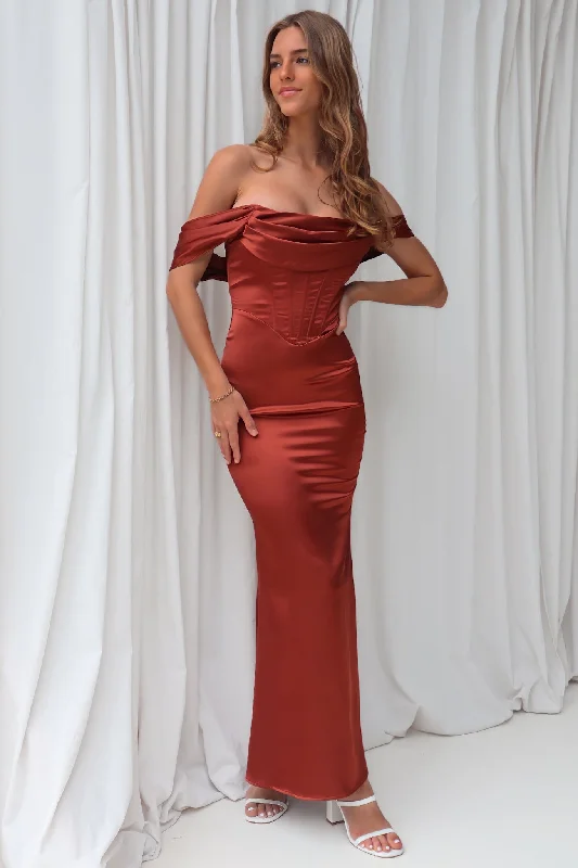 Price Rollback Grazia Formal Dress - Brown