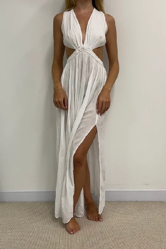 Referral Discount Antiope Dress White