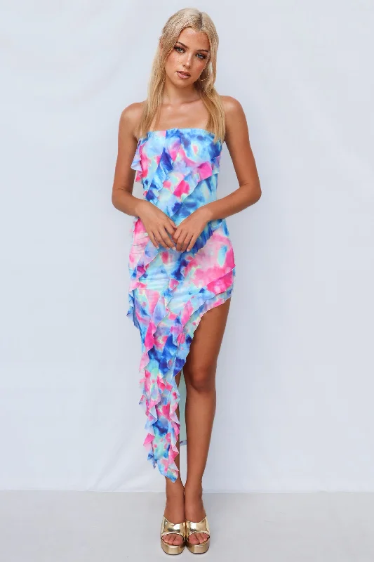Exclusive Savings Kora Midi Dress - Rainbow