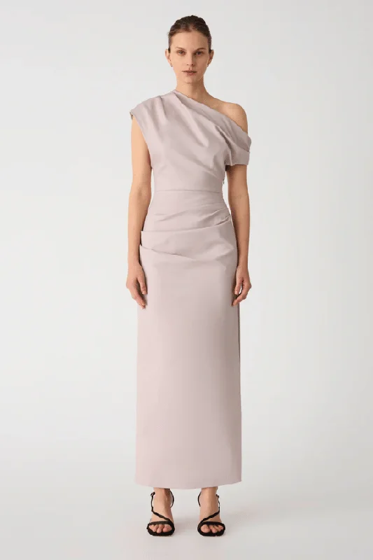 Discount Mania Gia Midi Dress Faded Silver