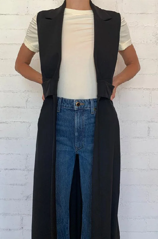 Deal of the Day Wrap Suiting Vest/Dress with Pocket