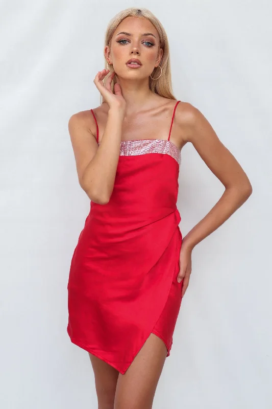 Special Price Calvary Mini Dress - Red