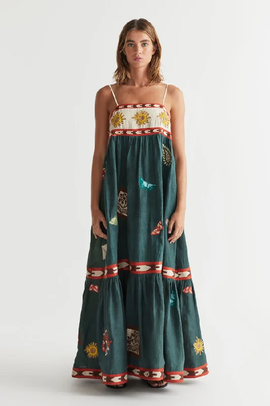 Special Savings Quincy Sun Dress Peacock