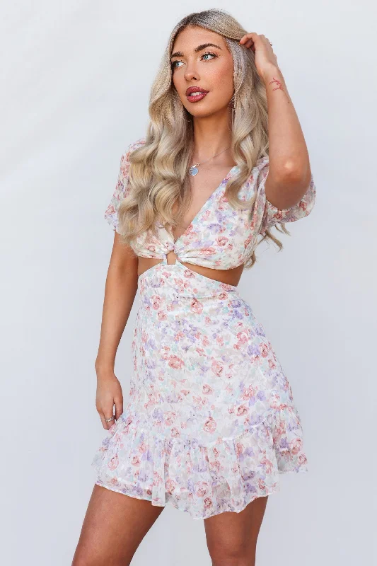 Exclusive Access Emz Mini Dress - Blush Floral