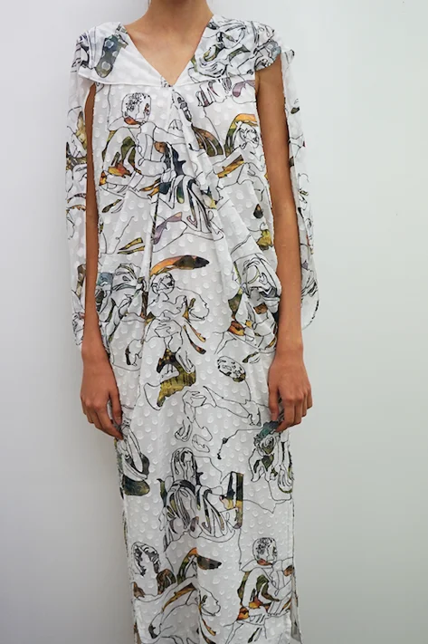 While Supplies Last Cape Drape Dress (Sold Out)