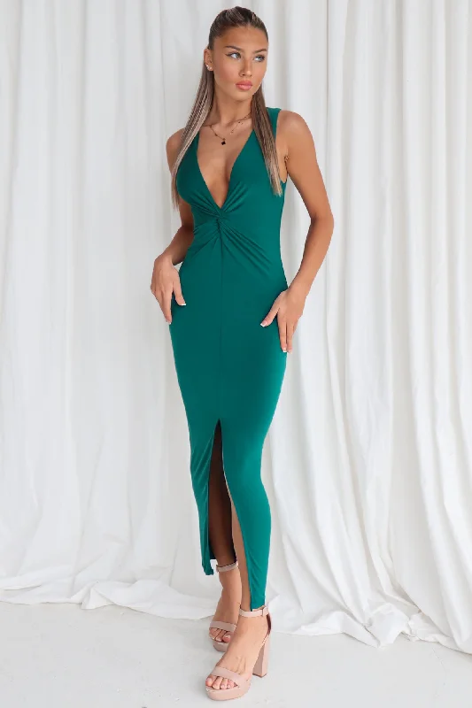 Buy More, Save More Janet Midi Dress - Forest Green