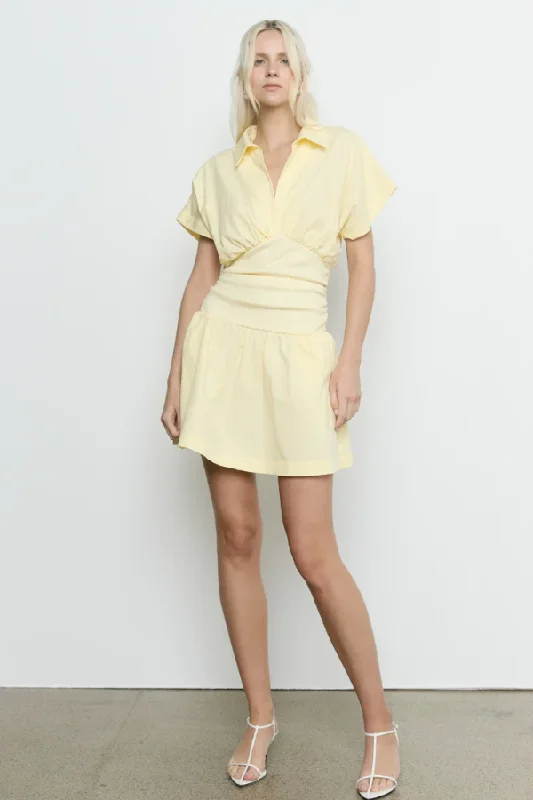 Price Reduction Prophecy Mini Dress Soft Yellow