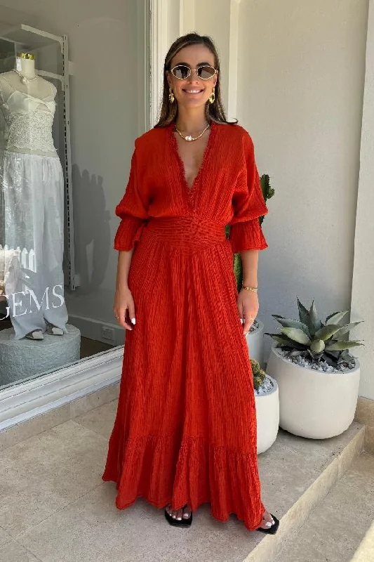 Major Savings Eleni Dress Grapefruit