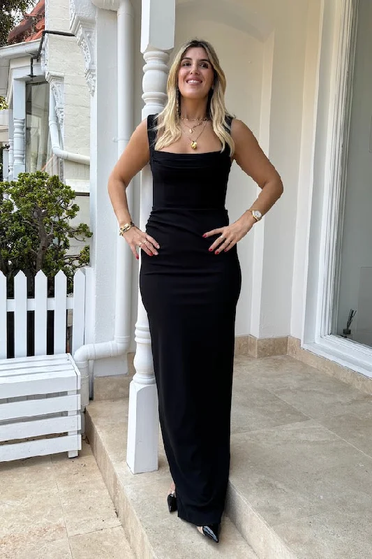 Hurry In Marbella Gown Black