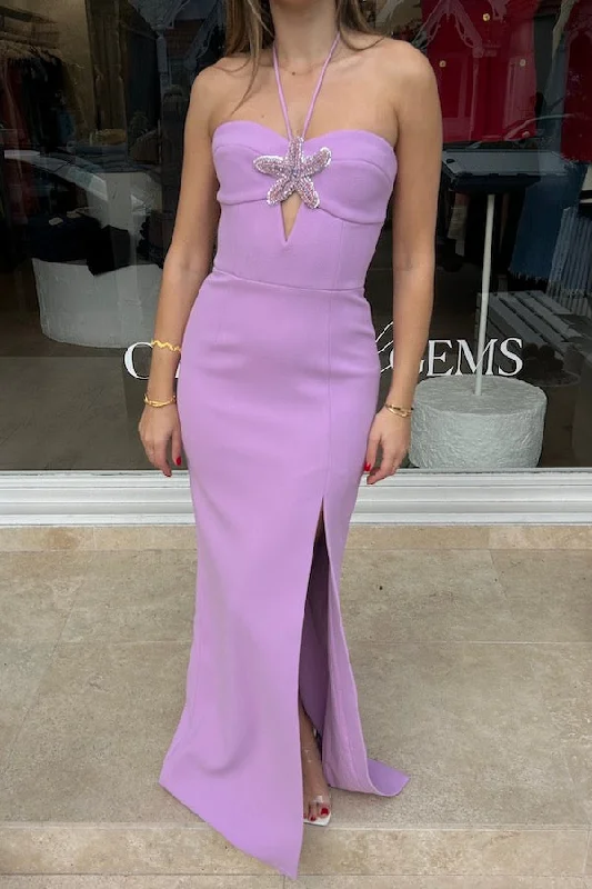 Weekend Flash Sale Chantara Halter Gown Lilac
