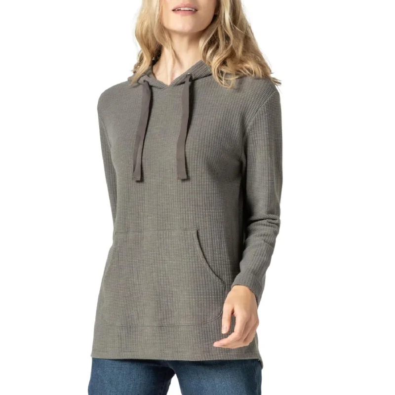 Can't Miss 3/4 Sleeve Hoodie In Pewter